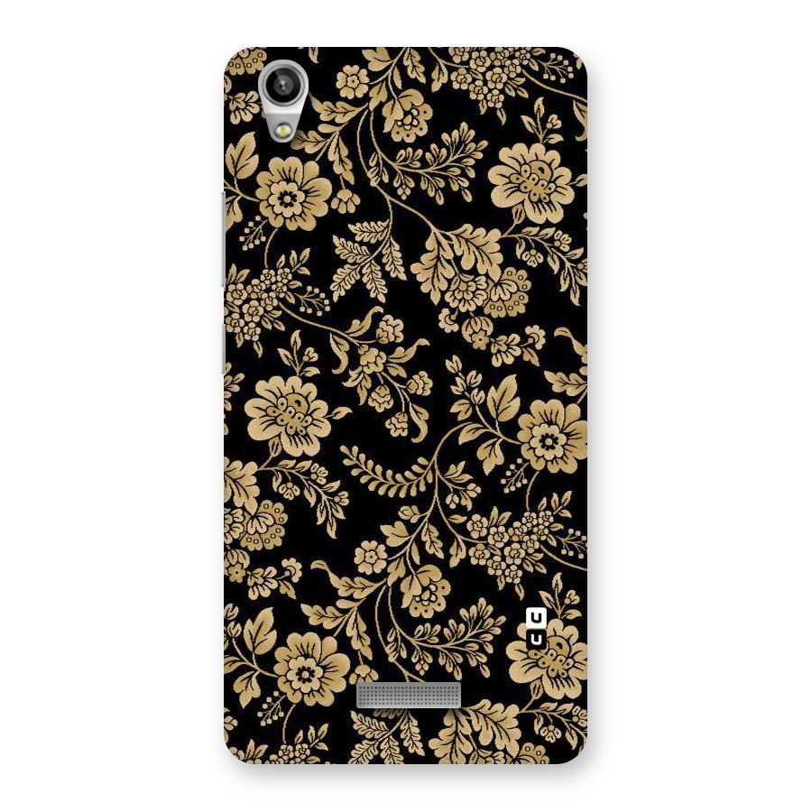 Aesthetic Golden Design Back Case for Lava-Pixel-V1