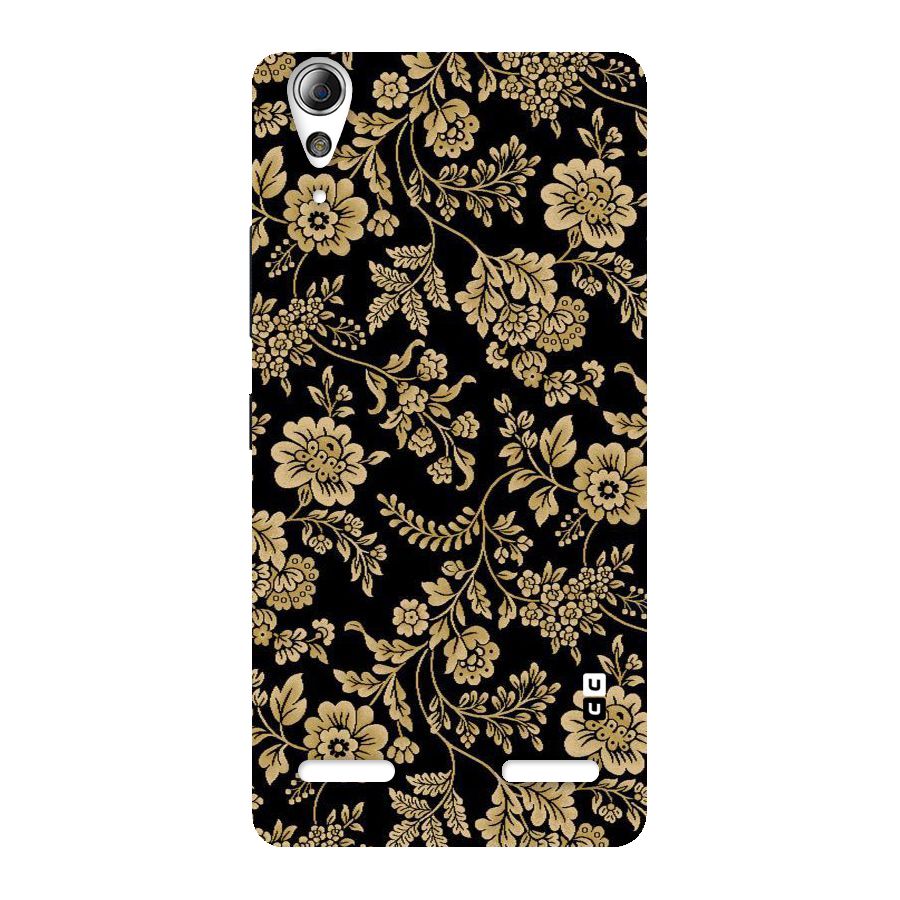 Aesthetic Golden Design Back Case for Lenovo A6000 Plus
