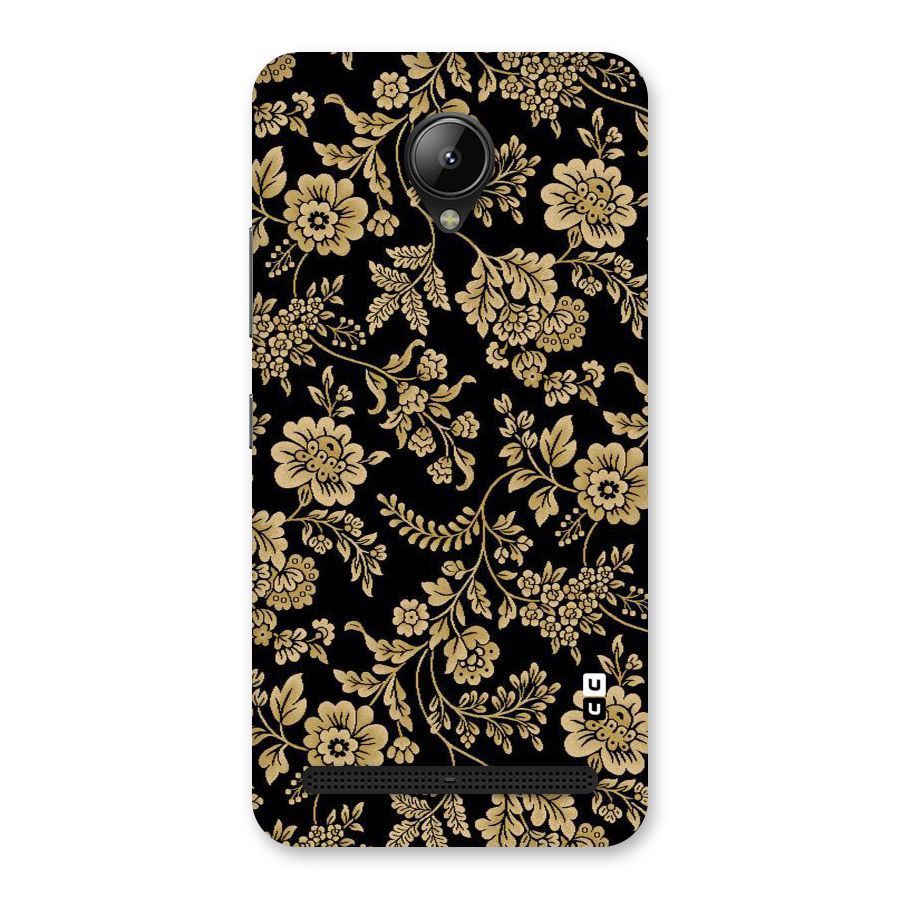 Aesthetic Golden Design Back Case for Lenovo C2