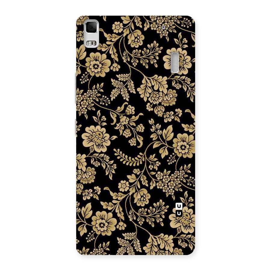 Aesthetic Golden Design Back Case for Lenovo K3 Note