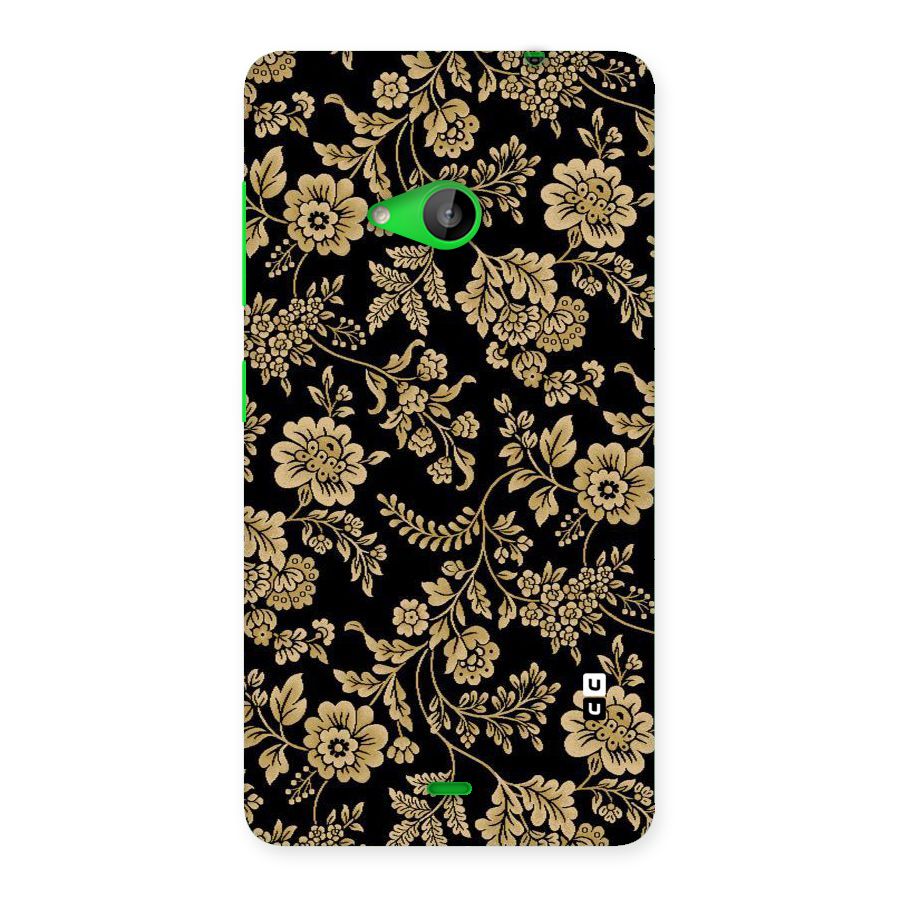 Aesthetic Golden Design Back Case for Lumia 535