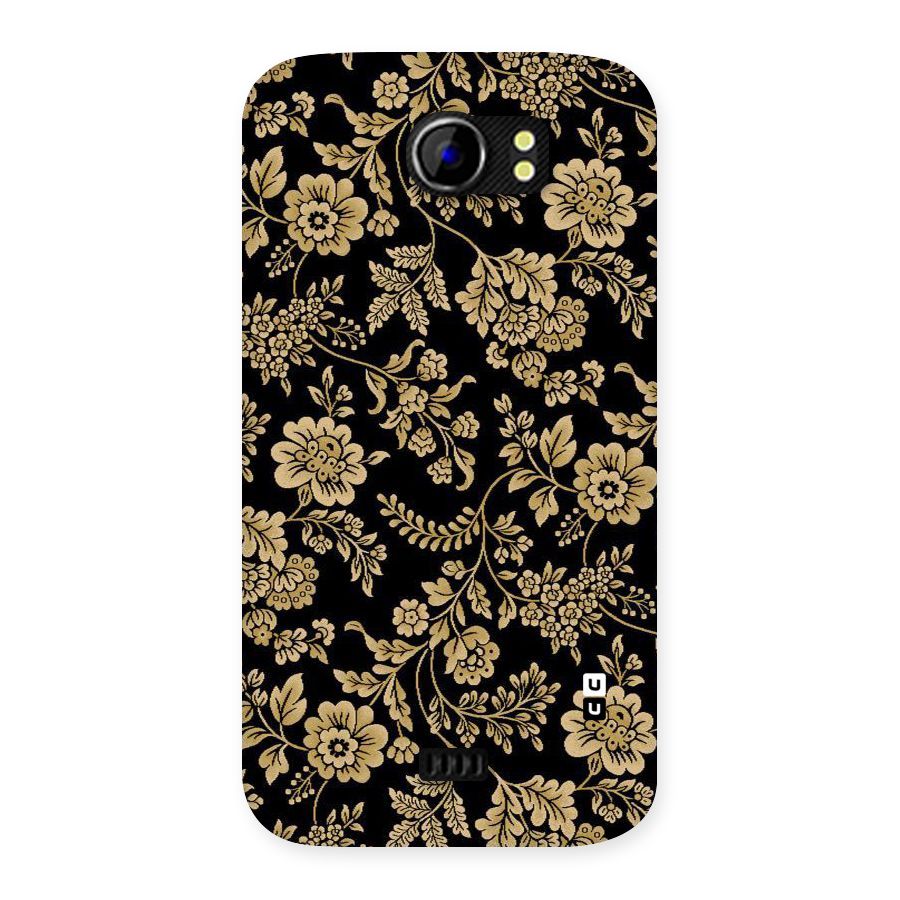Aesthetic Golden Design Back Case for Micromax Canvas 2 A110