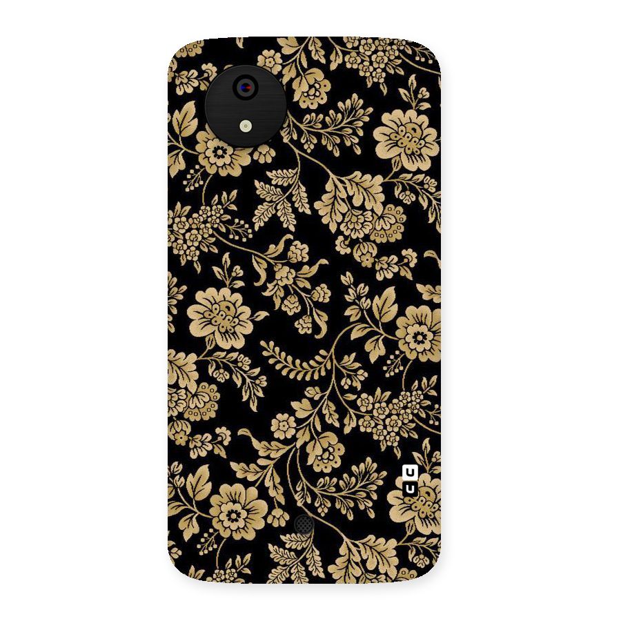 Aesthetic Golden Design Back Case for Micromax Canvas A1