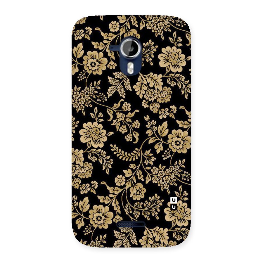 Aesthetic Golden Design Back Case for Micromax Canvas Magnus A117