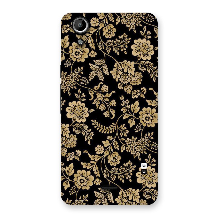 Aesthetic Golden Design Back Case for Micromax Canvas Selfie Lens Q345