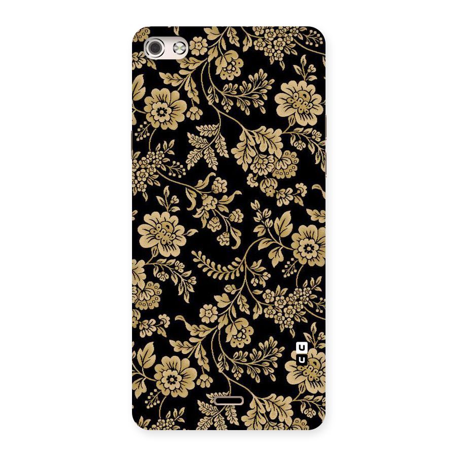 Aesthetic Golden Design Back Case for Micromax Canvas Silver 5