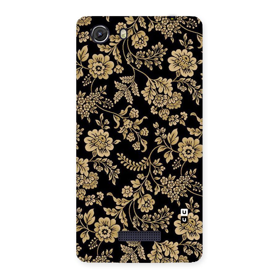 Aesthetic Golden Design Back Case for Micromax Unite 3