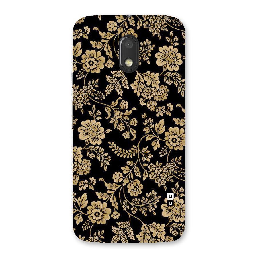 Aesthetic Golden Design Back Case for Moto E3 Power