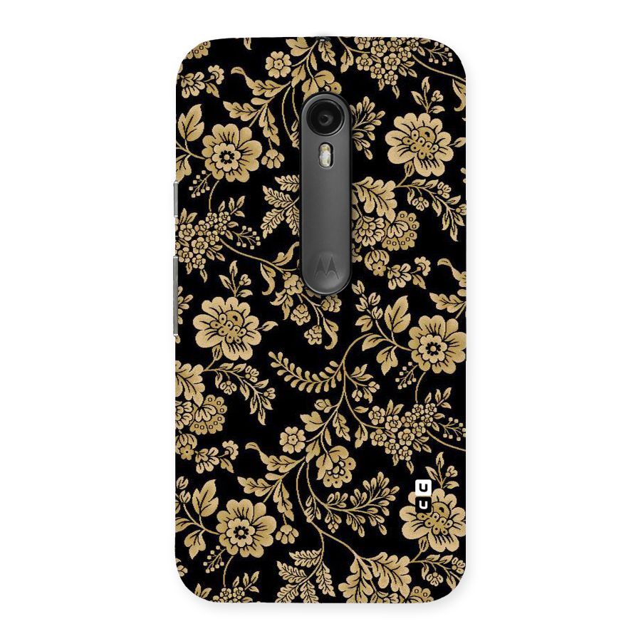 Aesthetic Golden Design Back Case for Moto G Turbo