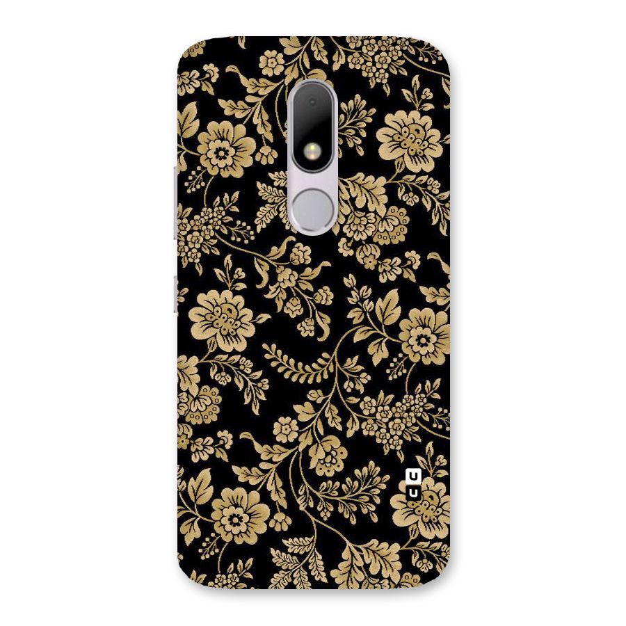 Aesthetic Golden Design Back Case for Moto M