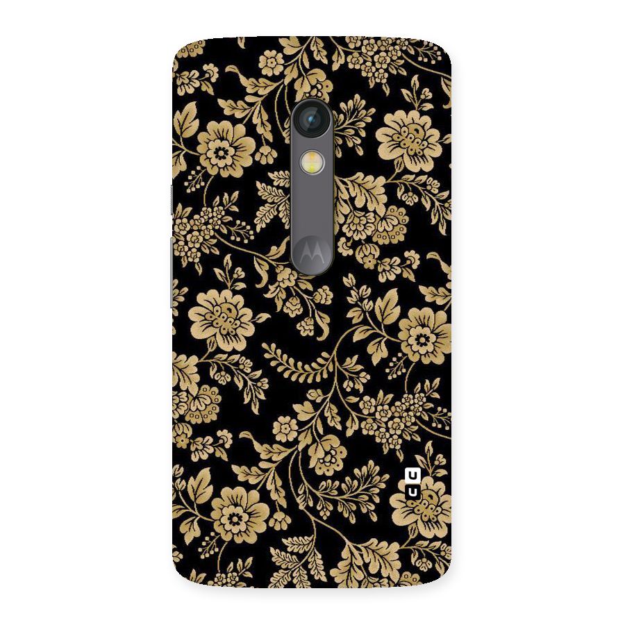 Aesthetic Golden Design Back Case for Moto X Play
