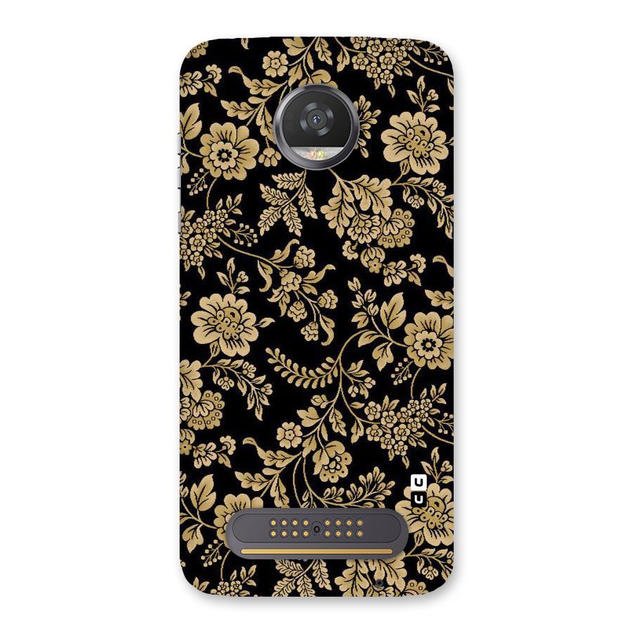 Aesthetic Golden Design Back Case for Moto Z2 Play