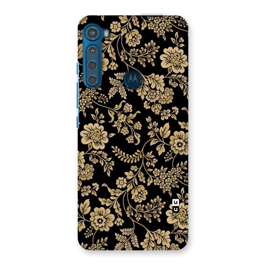 Aesthetic Golden Design Back Case for Motorola One Fusion Plus