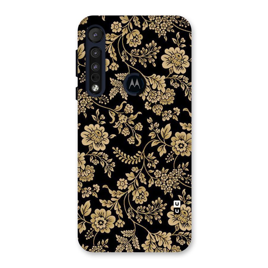 Aesthetic Golden Design Back Case for Motorola One Macro