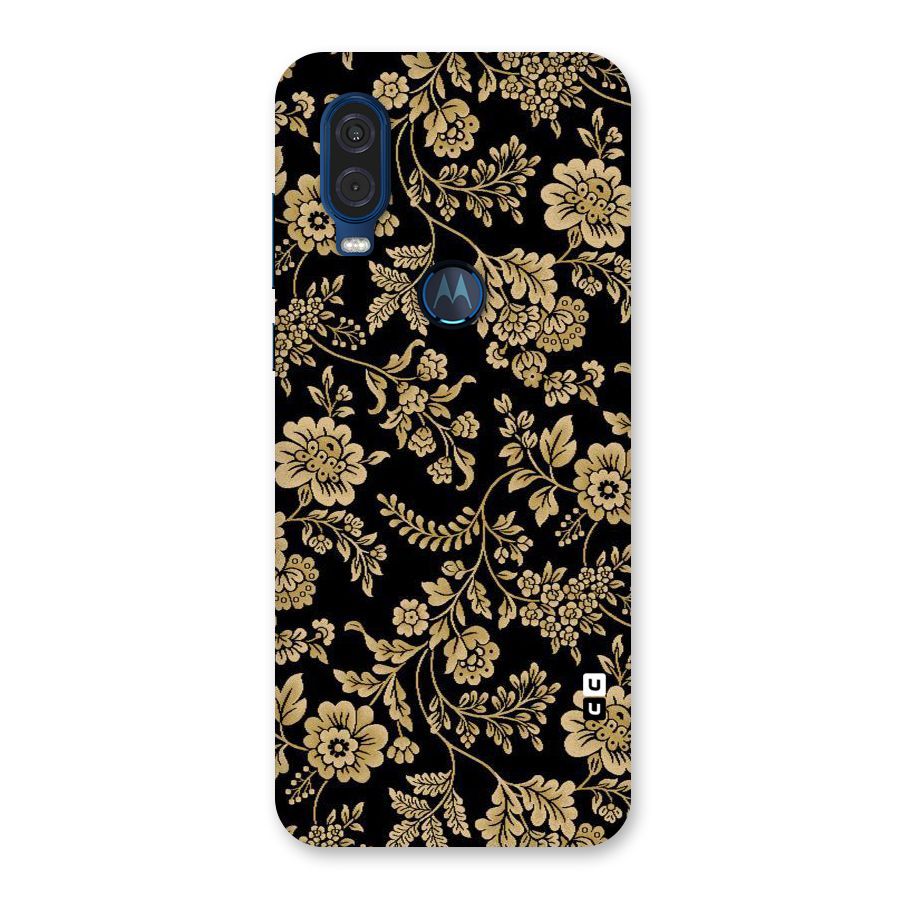 Aesthetic Golden Design Back Case for Motorola One Vision