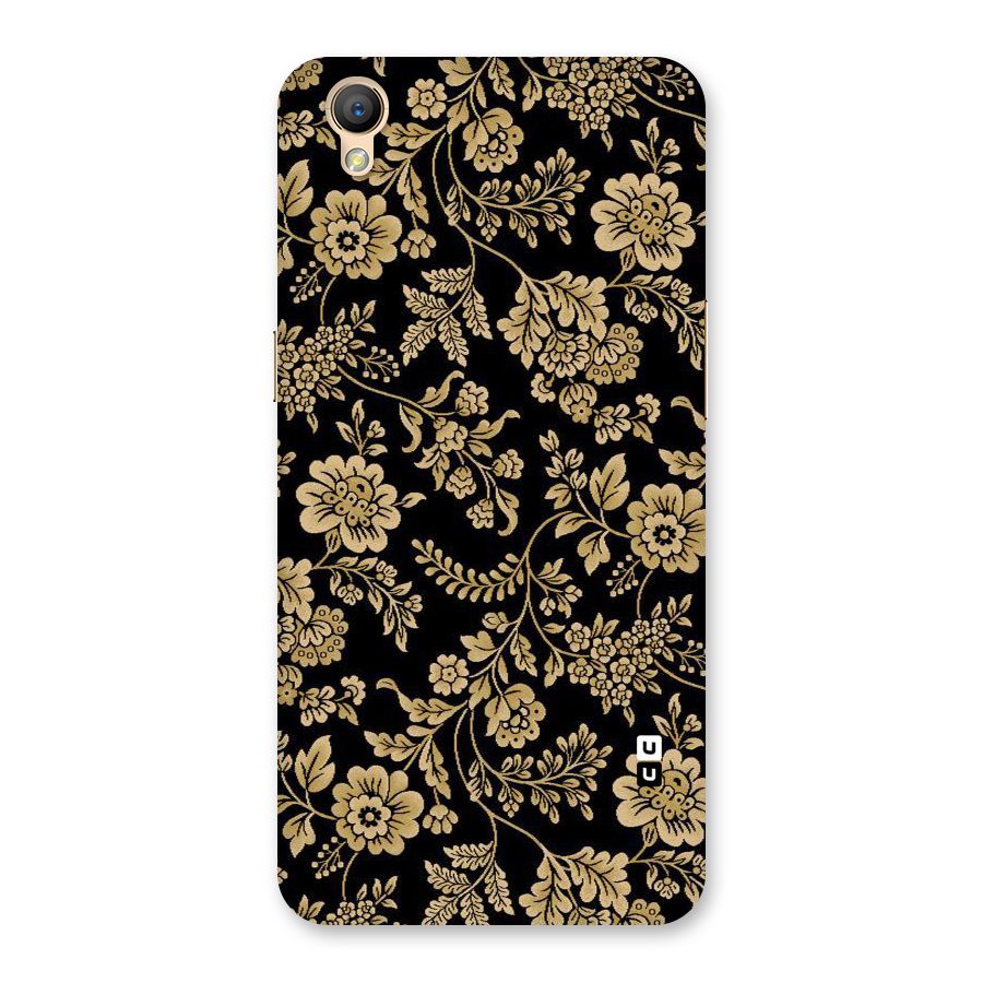 Aesthetic Golden Design Back Case for Oppo A37