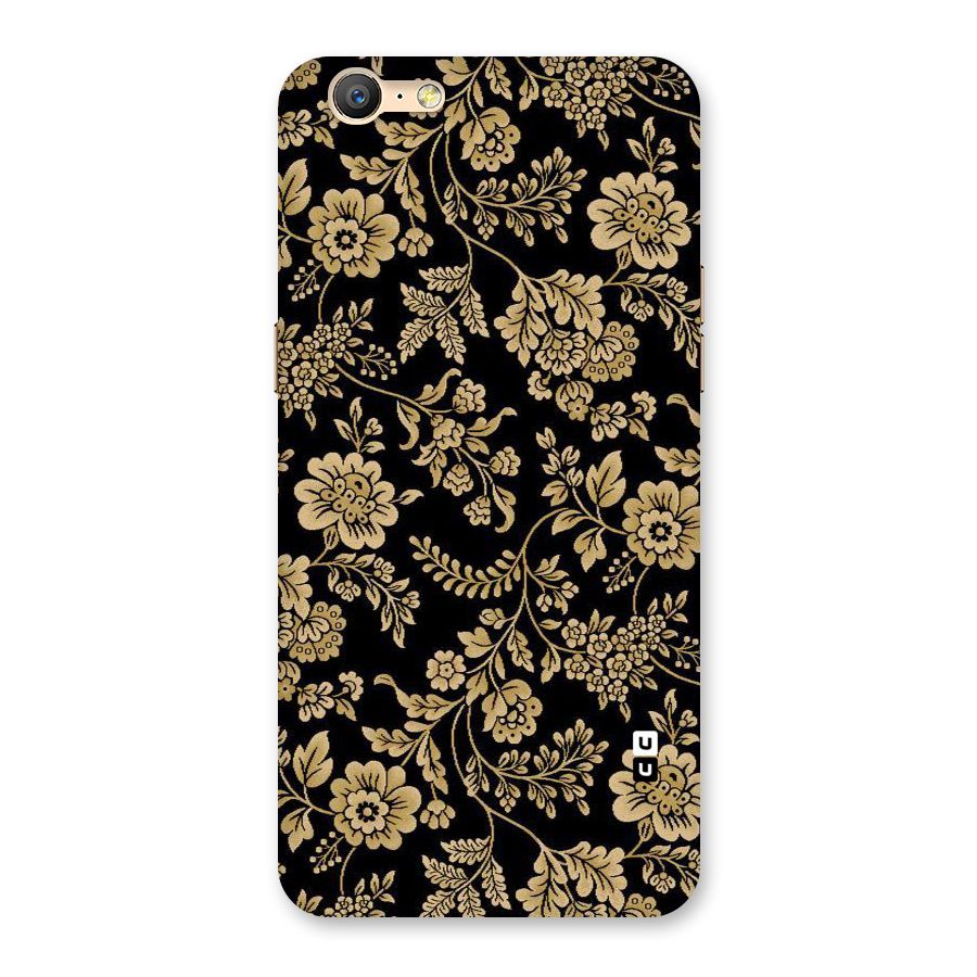 Aesthetic Golden Design Back Case for Oppo A57