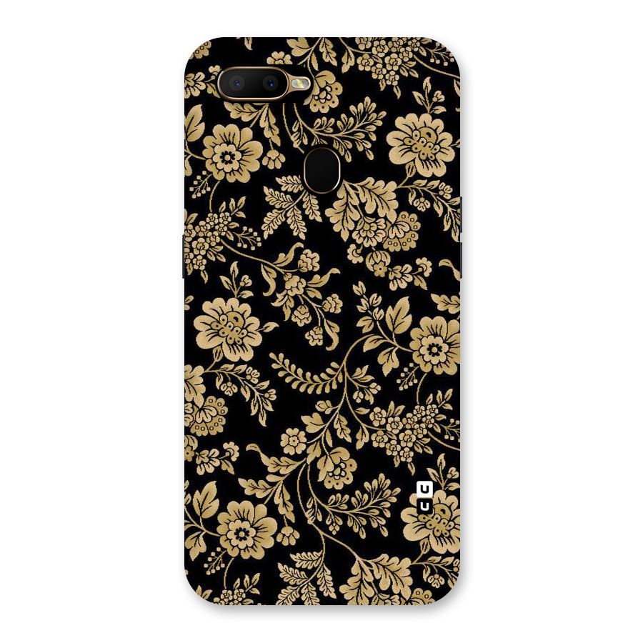 Aesthetic Golden Design Back Case for Oppo A5s