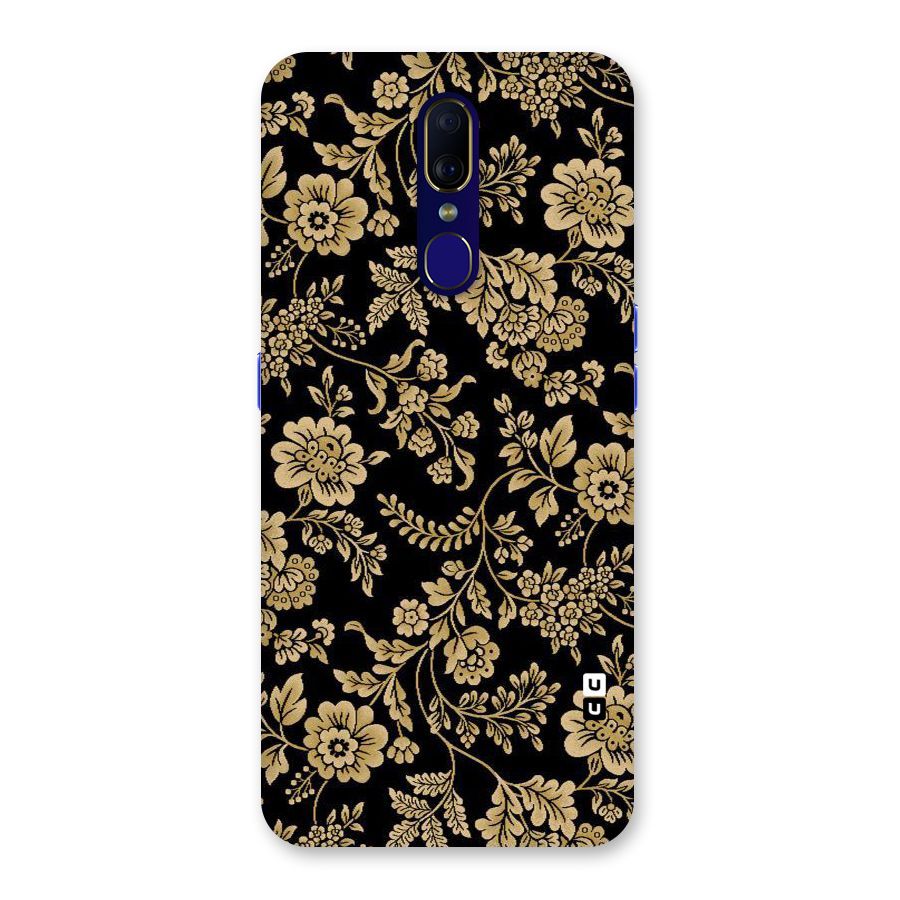 Aesthetic Golden Design Back Case for Oppo F11