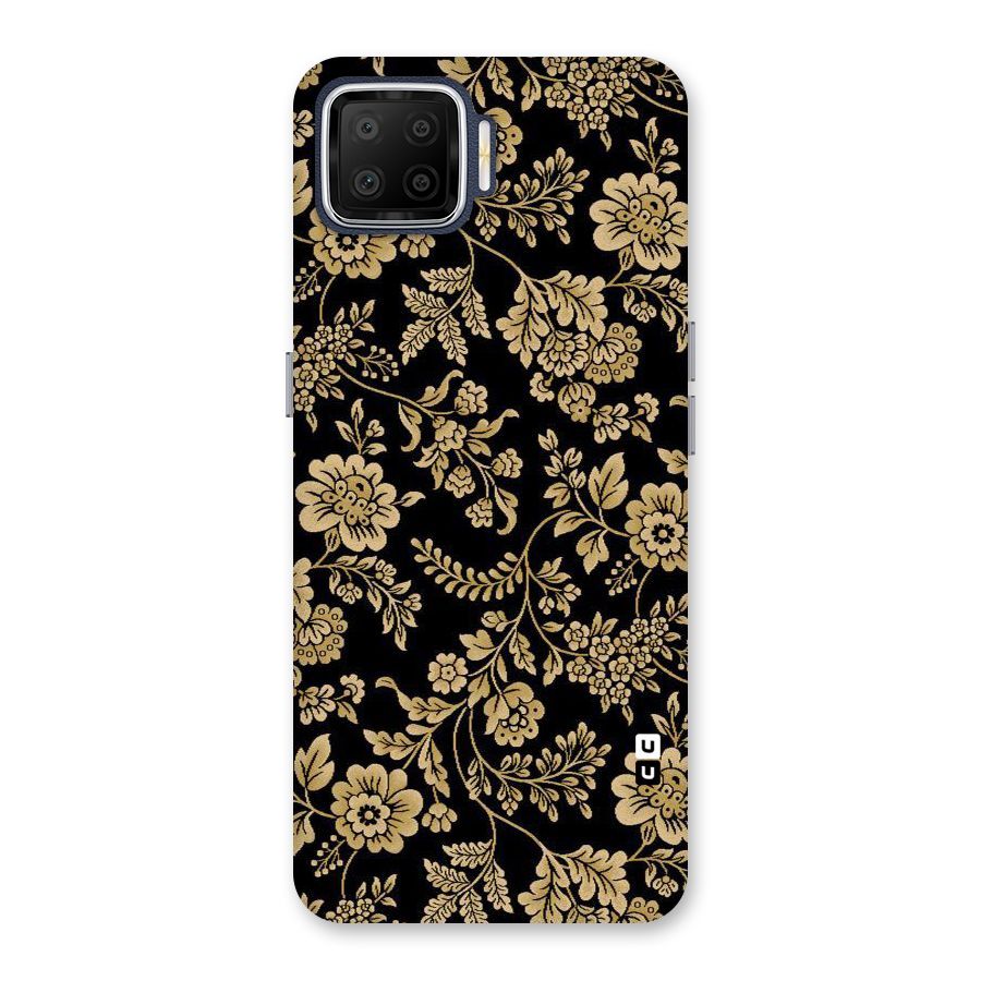 Aesthetic Golden Design Back Case for Oppo F17