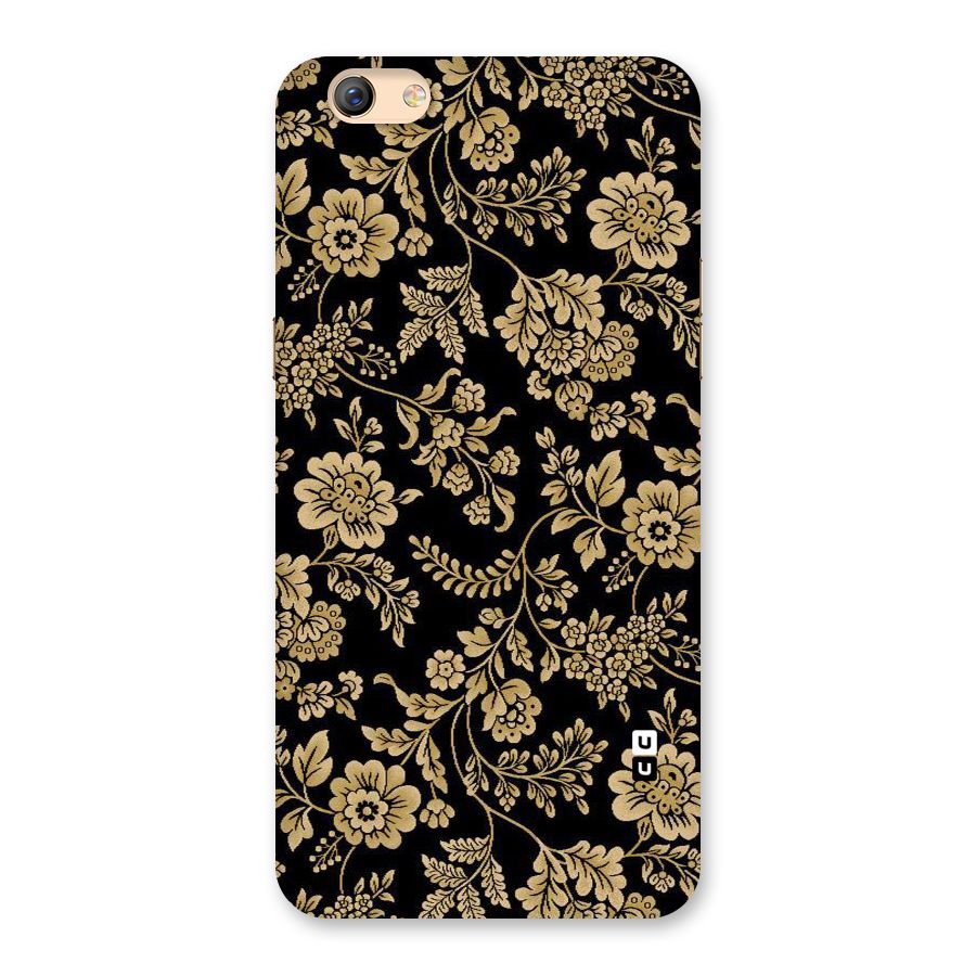 Aesthetic Golden Design Back Case for Oppo F3 Plus