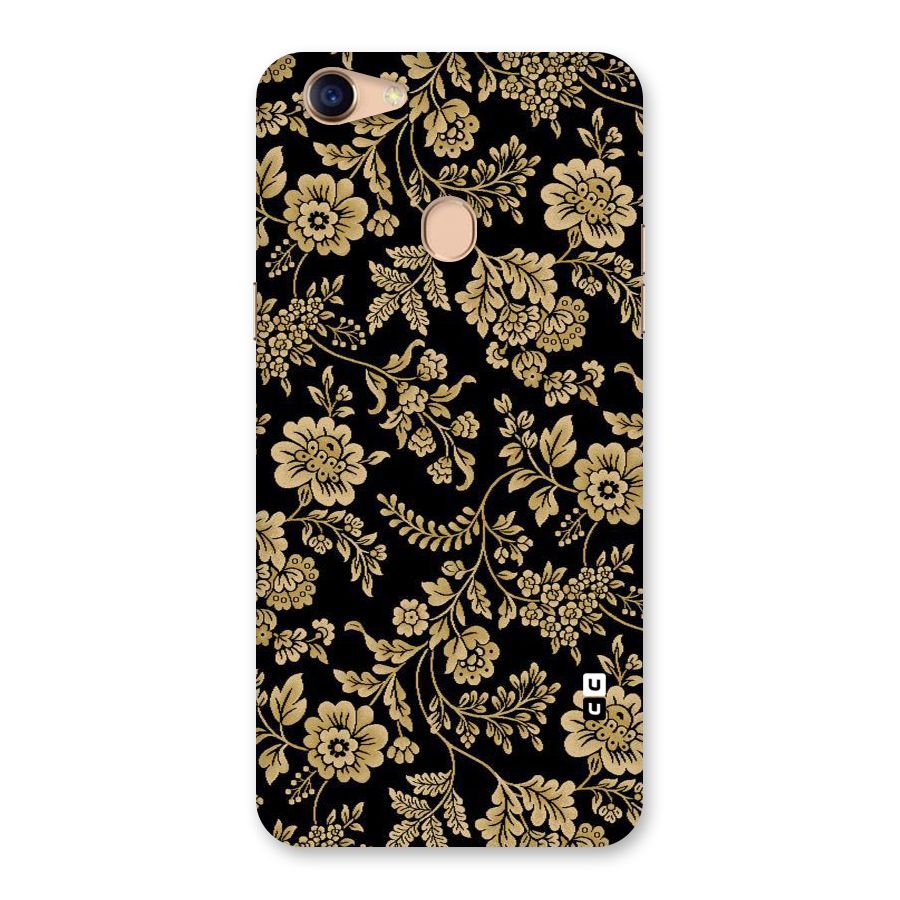 Aesthetic Golden Design Back Case for Oppo F5