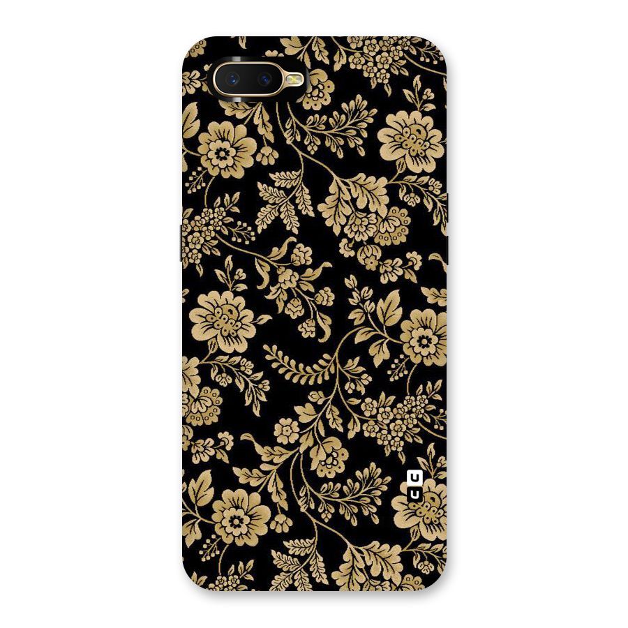 Aesthetic Golden Design Back Case for Oppo K1