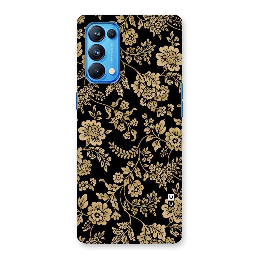 Aesthetic Golden Design Back Case for Oppo Reno5 Pro 5G
