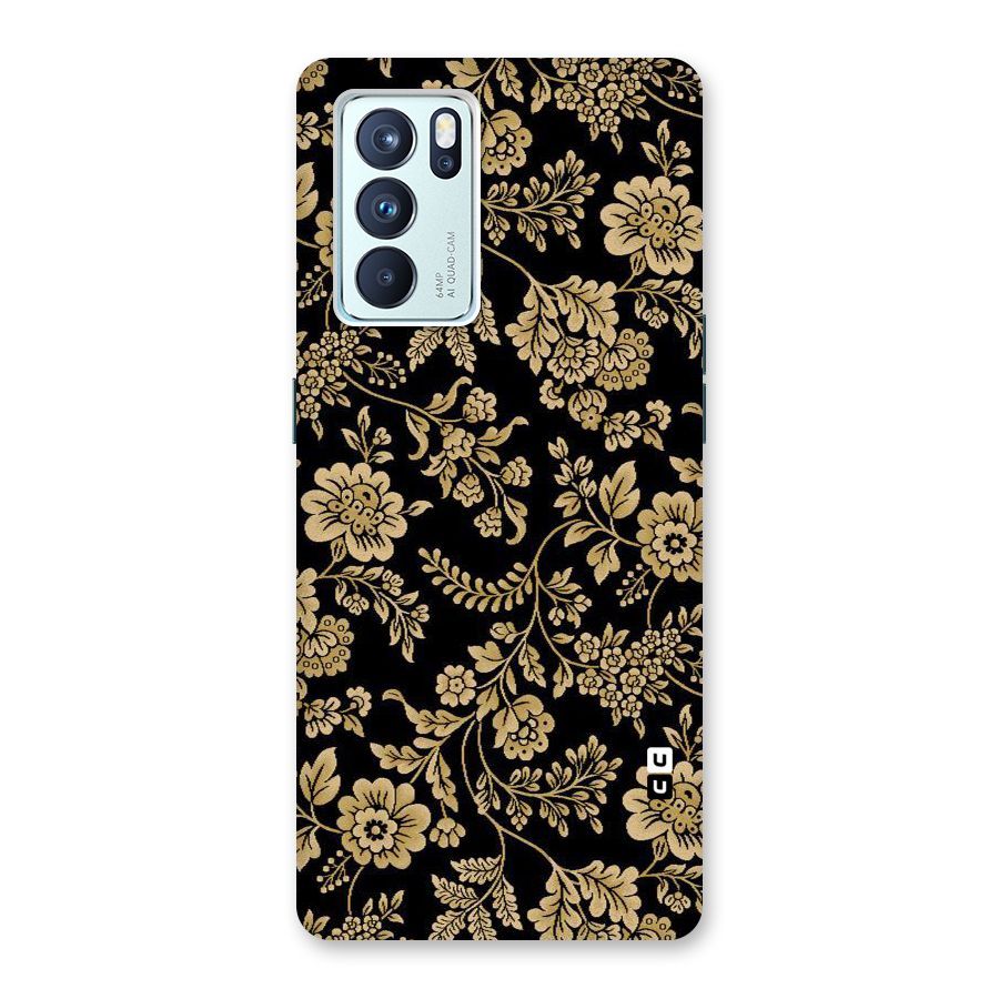 Aesthetic Golden Design Back Case for Oppo Reno6 Pro 5G