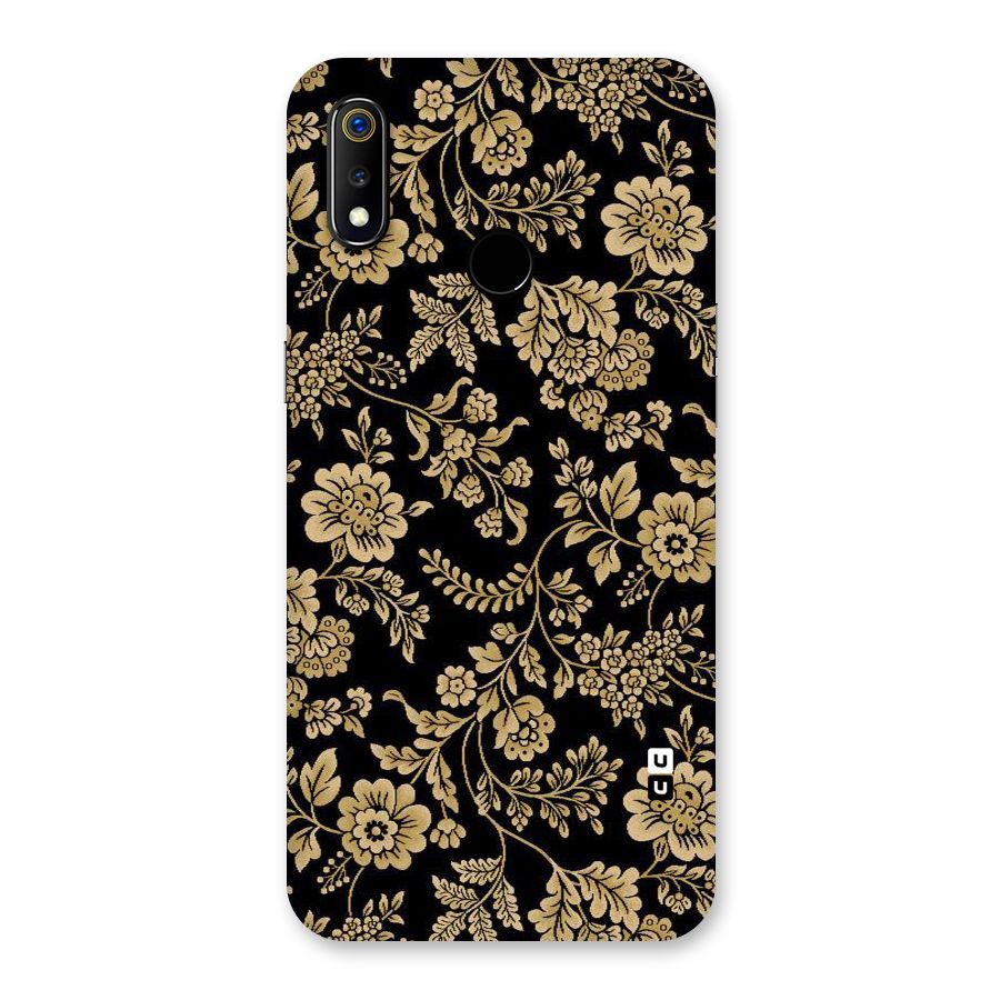 Aesthetic Golden Design Back Case for Realme 3