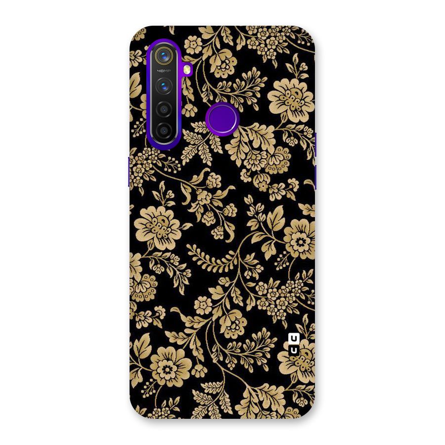 Aesthetic Golden Design Back Case for Realme 5 Pro