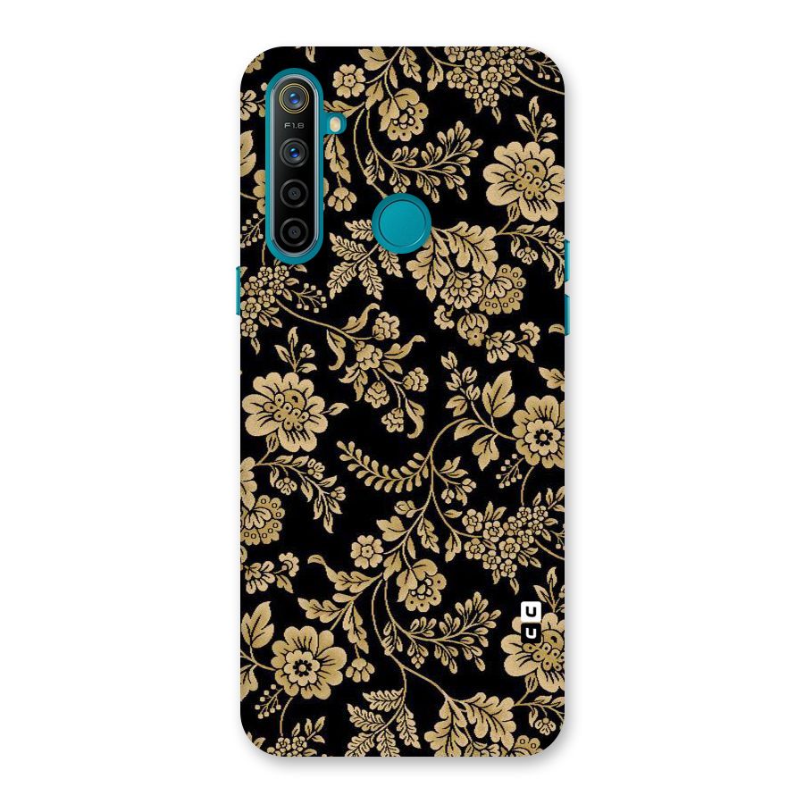 Aesthetic Golden Design Back Case for Realme 5i