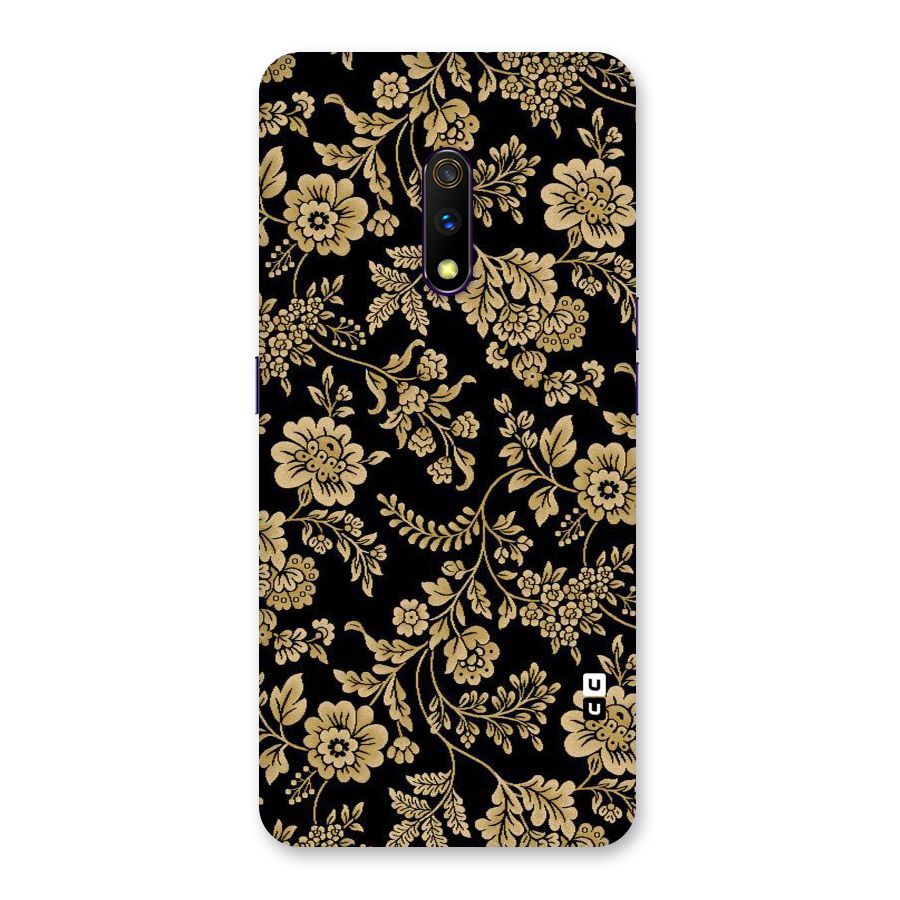 Aesthetic Golden Design Back Case for Realme X