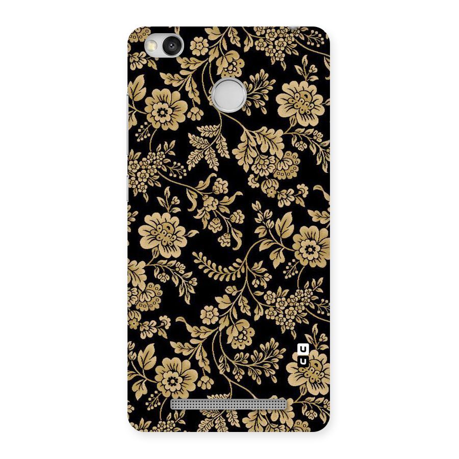 Aesthetic Golden Design Back Case for Redmi 3S Prime
