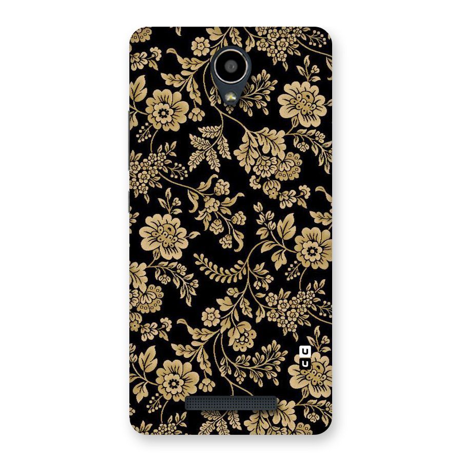 Aesthetic Golden Design Back Case for Redmi Note 2