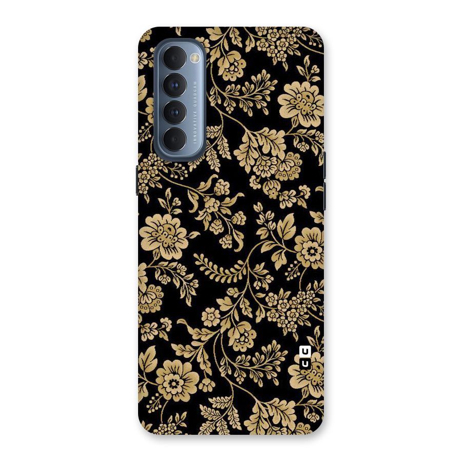 Aesthetic Golden Design Back Case for Reno4 Pro
