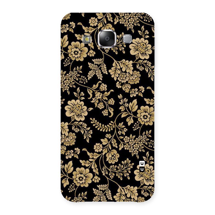 Aesthetic Golden Design Back Case for Samsung Galaxy E5