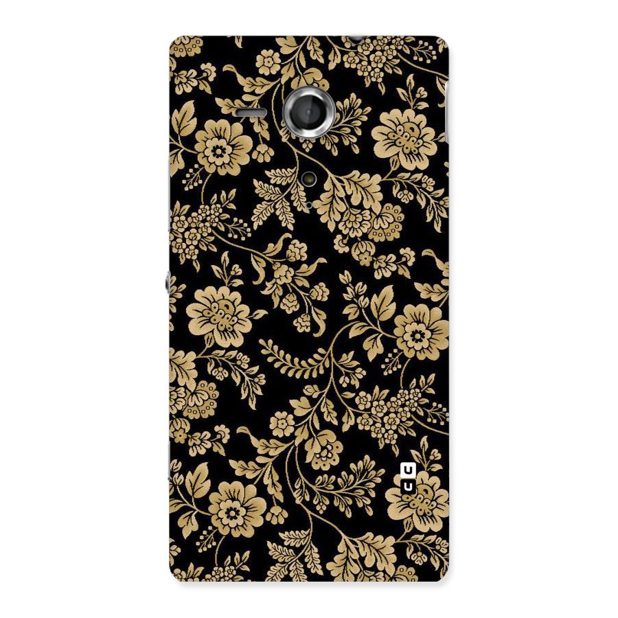 Aesthetic Golden Design Back Case for Sony Xperia SP