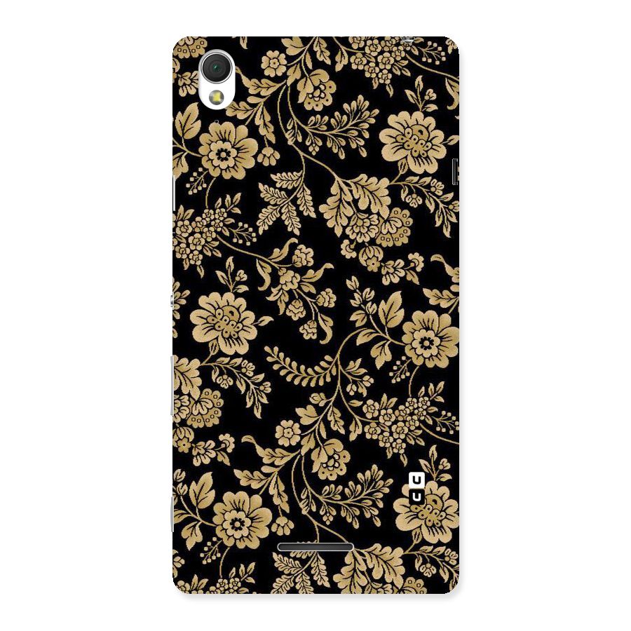 Aesthetic Golden Design Back Case for Sony Xperia T3