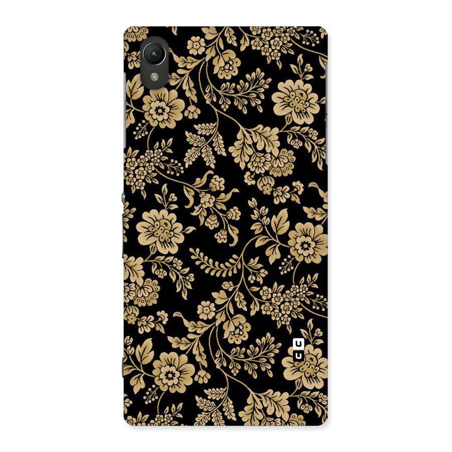 Aesthetic Golden Design Back Case for Sony Xperia Z1