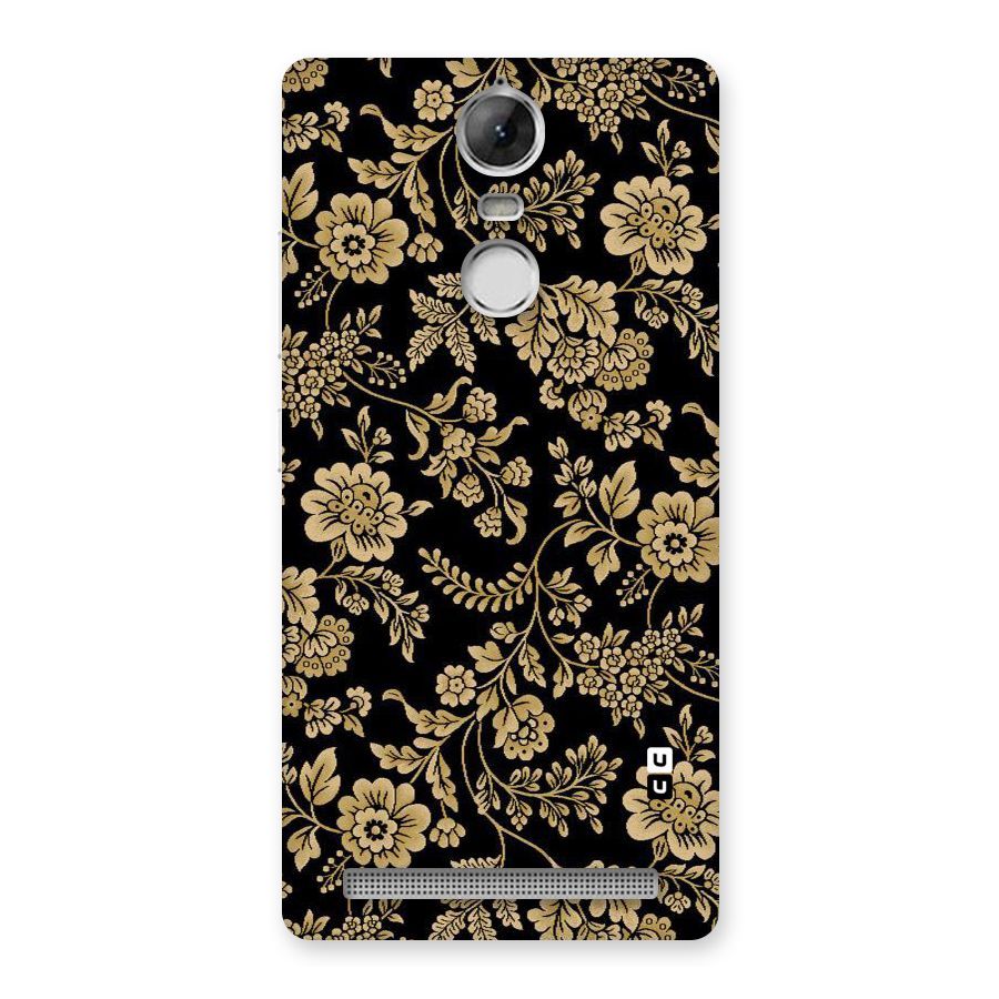 Aesthetic Golden Design Back Case for Vibe K5 Note