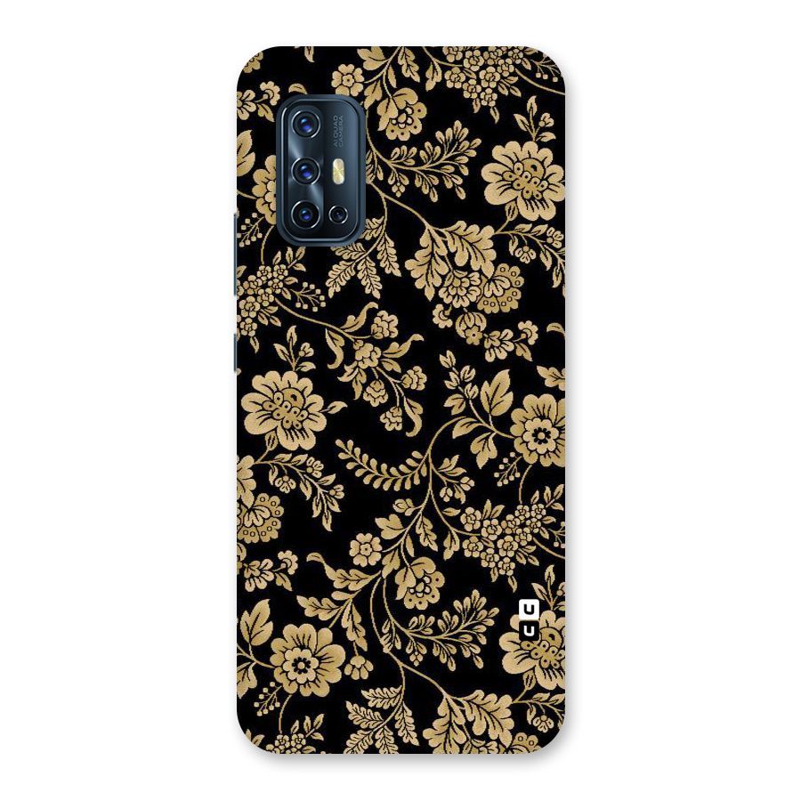 Aesthetic Golden Design Back Case for Vivo V17