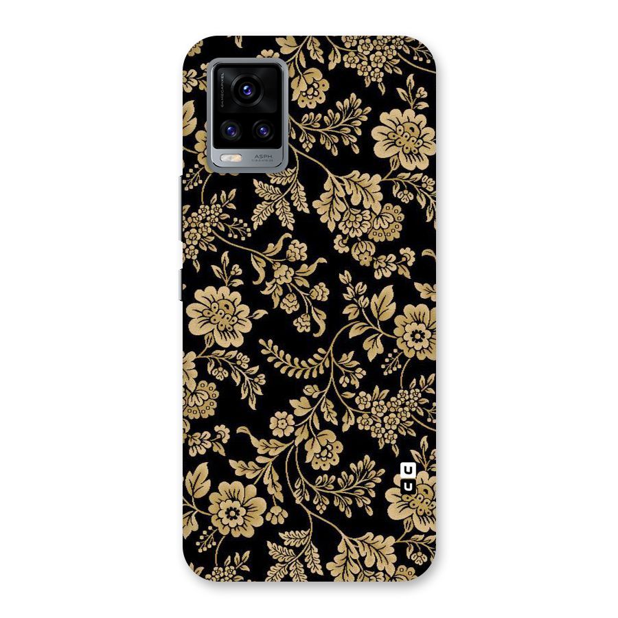 Aesthetic Golden Design Back Case for Vivo V20