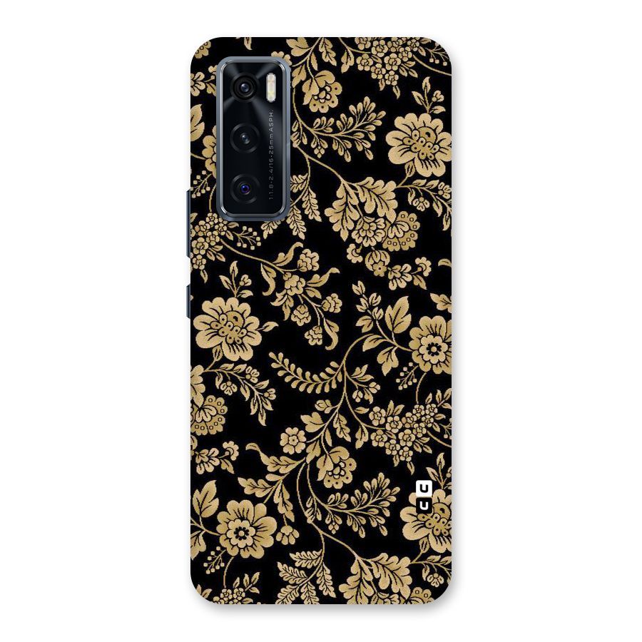 Aesthetic Golden Design Back Case for Vivo V20 SE