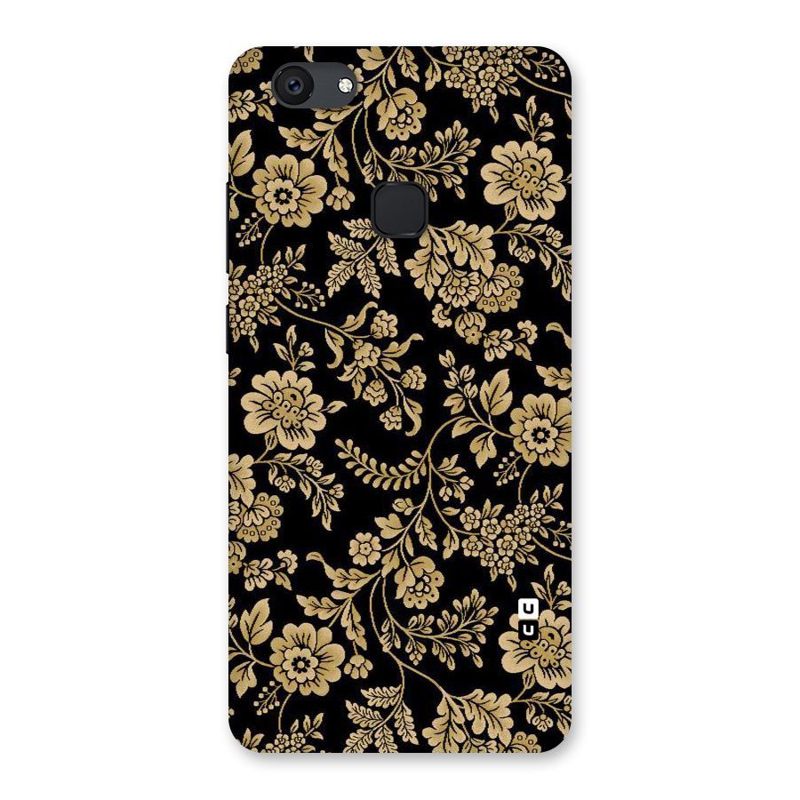 Aesthetic Golden Design Back Case for Vivo V7 Plus