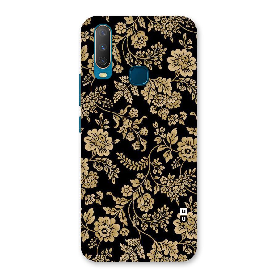 Aesthetic Golden Design Back Case for Vivo Y12