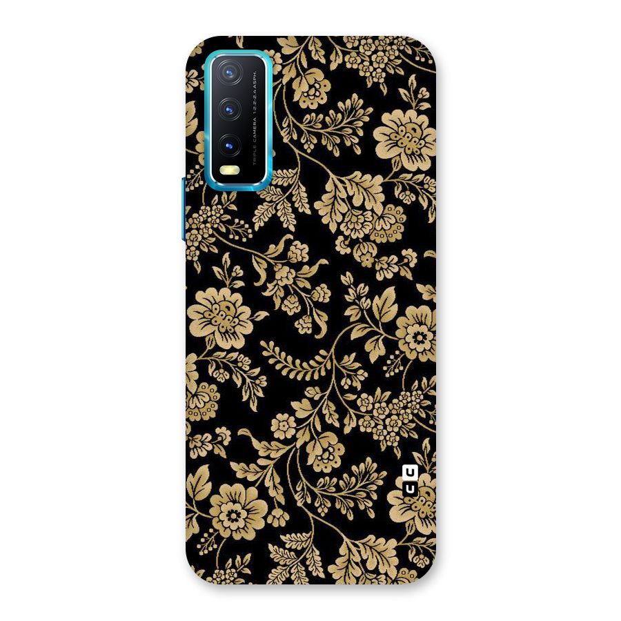 Aesthetic Golden Design Back Case for Vivo Y20A