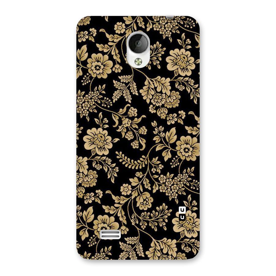 Aesthetic Golden Design Back Case for Vivo Y21