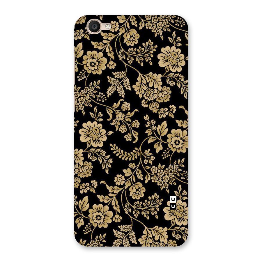 Aesthetic Golden Design Back Case for Vivo Y55