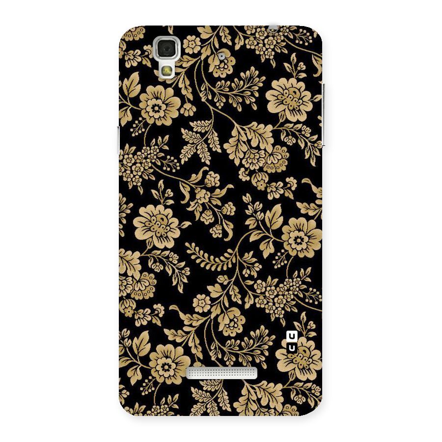 Aesthetic Golden Design Back Case for YU Yureka Plus